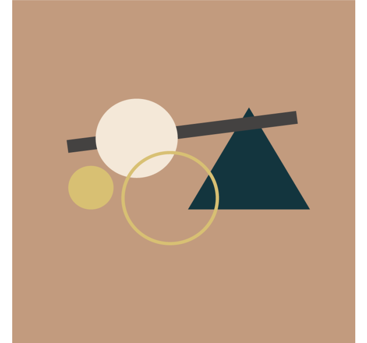 모던 포스트 분지 기하학적 원형 모양 - TenStickers