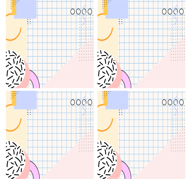 모던 포스트 분지 기하학적 패턴 매트 - TenStickers