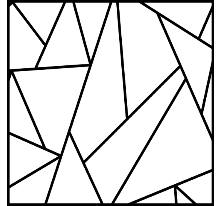 텍스처 효과 텀블러 기하학적 블랙 라인 - TenStickers