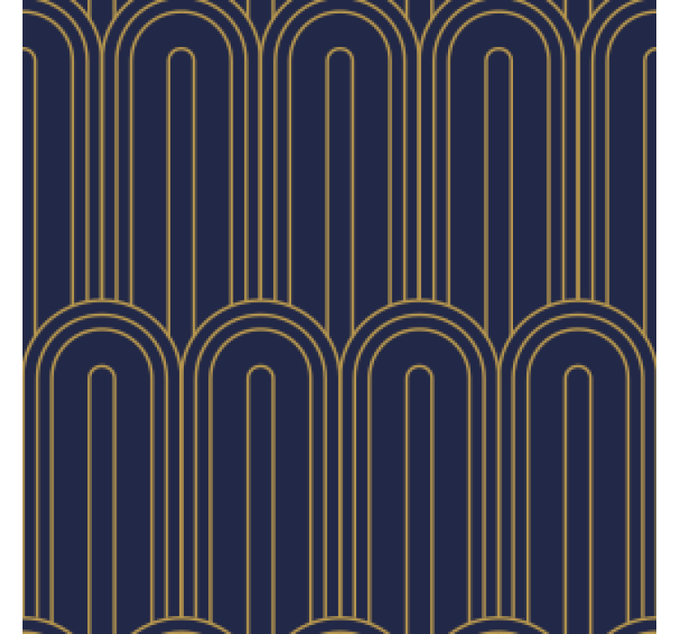 아트 데코 보라색 모양 빈티지 비닐 코스터 - TenStickers