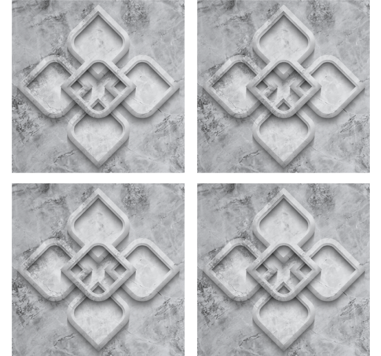 텍스처 효과 텀블러 정교한 회색 모티프 - TenStickers