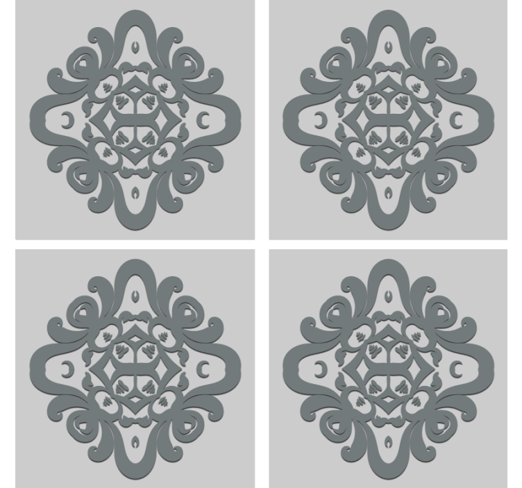 텍스처 효과 텀블러 복잡한 문양 모티프 - TenStickers