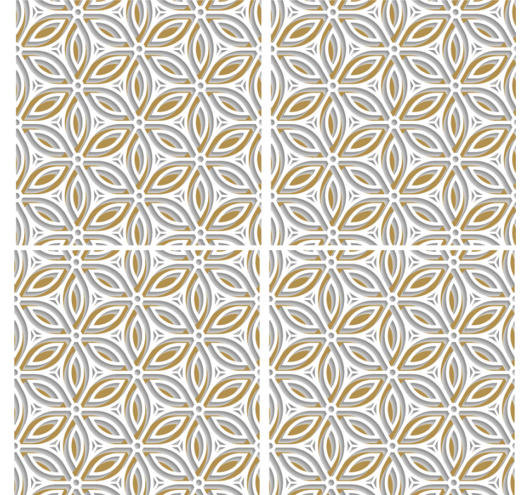 텍스처 효과 텀블러 정교한 꽃 요소 - TenStickers