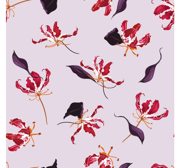 텍스처 효과 텀블러 플로럴 모티프 엘레강스 - TenStickers