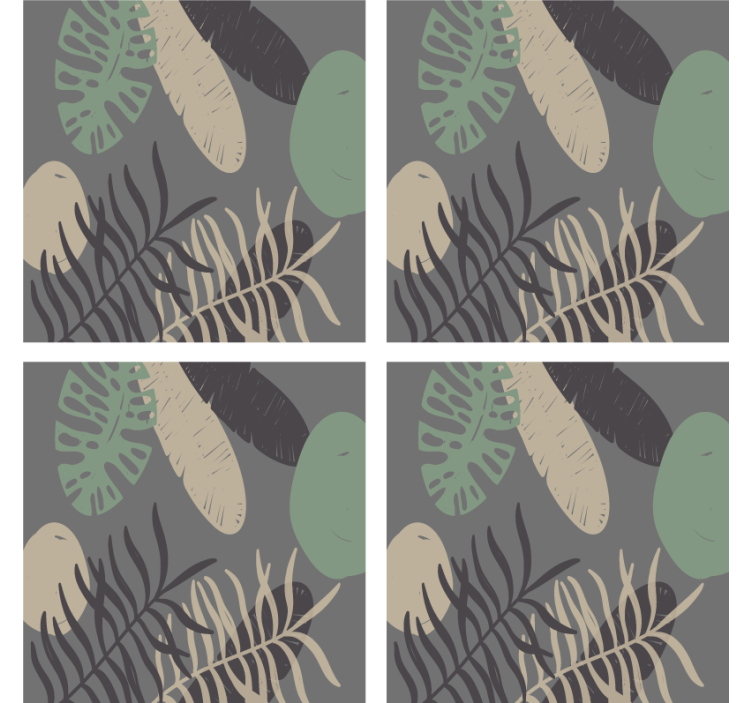 텍스처 효과 텀블러 잎사귀 질감 패턴 - TenStickers