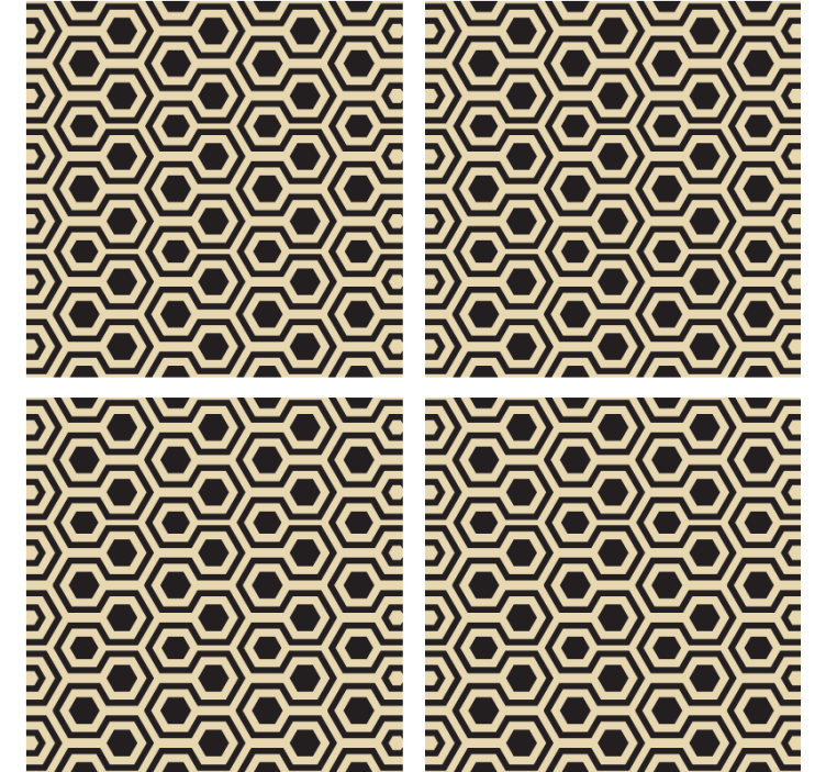 텍스처 효과 텀블러 벌집 패턴 디자인 - TenStickers