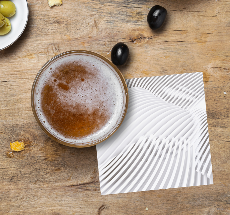 추상 구성 질감 효과 코스터 - TenStickers