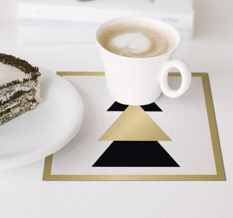 크리스마스 우아한 트리 패턴 음료 코스터 - TenStickers