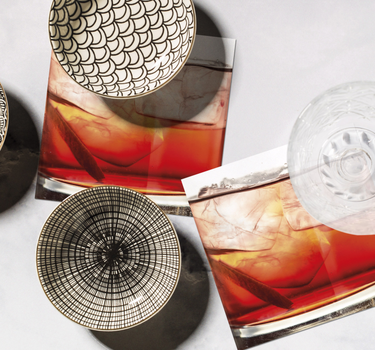 칵테일 모티브 모던 코스터 - TenStickers