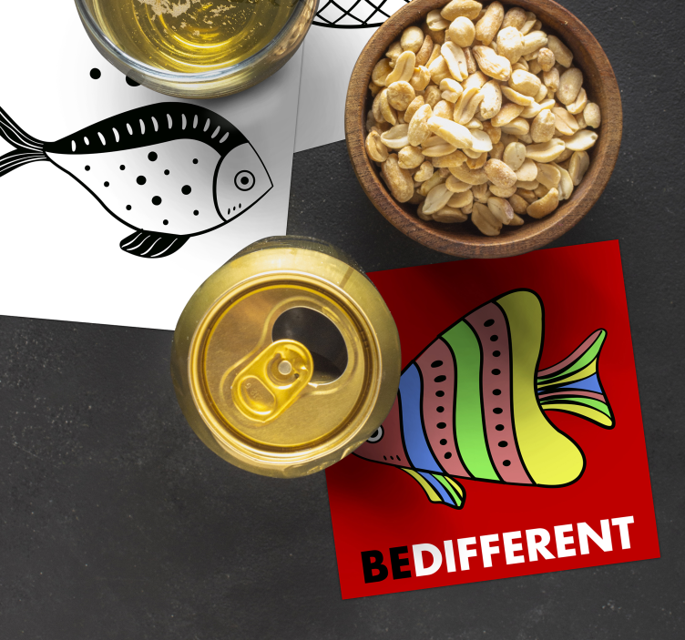 놀라운 역류 텍스트 코스터 - TenStickers