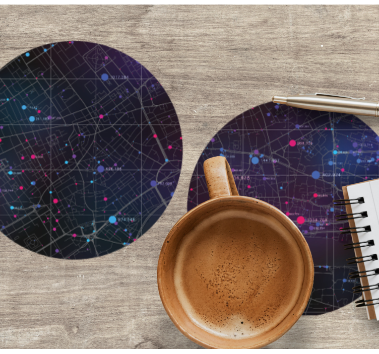 다른 도시지도 현대 코스터 - TenStickers