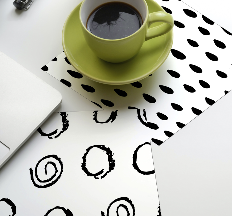 다른 패턴 현대 코스터 - TenStickers