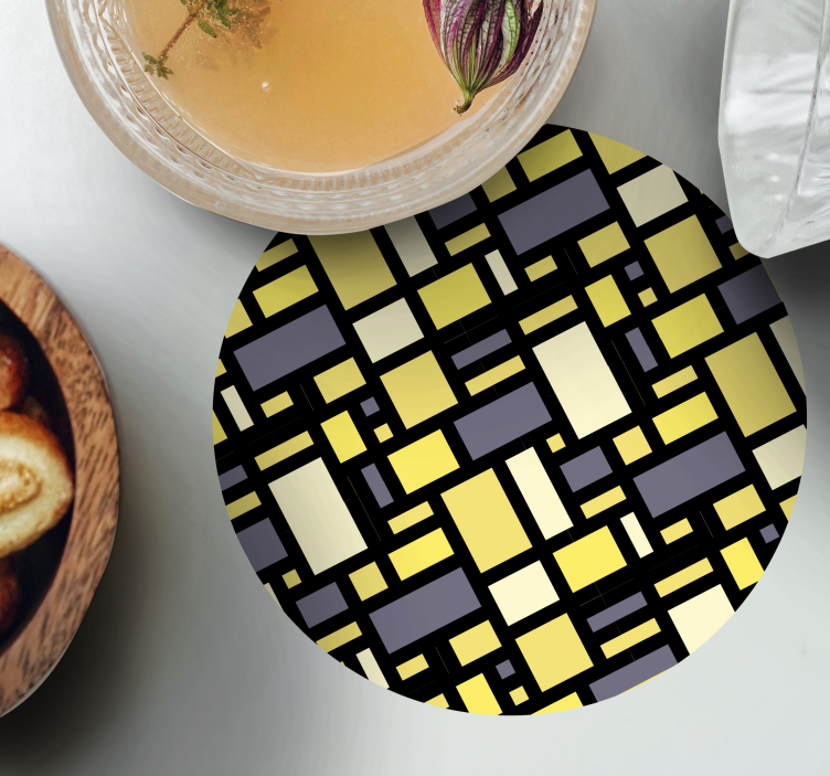 레트로 팬톤 빈티지 코스터 - TenStickers