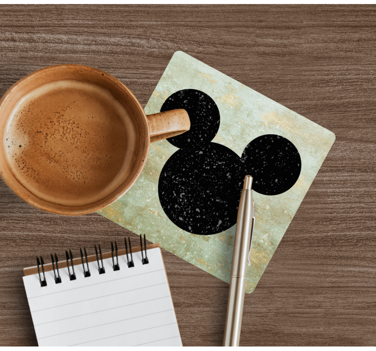 빈티지 미키 마우스 코스터 - TenStickers