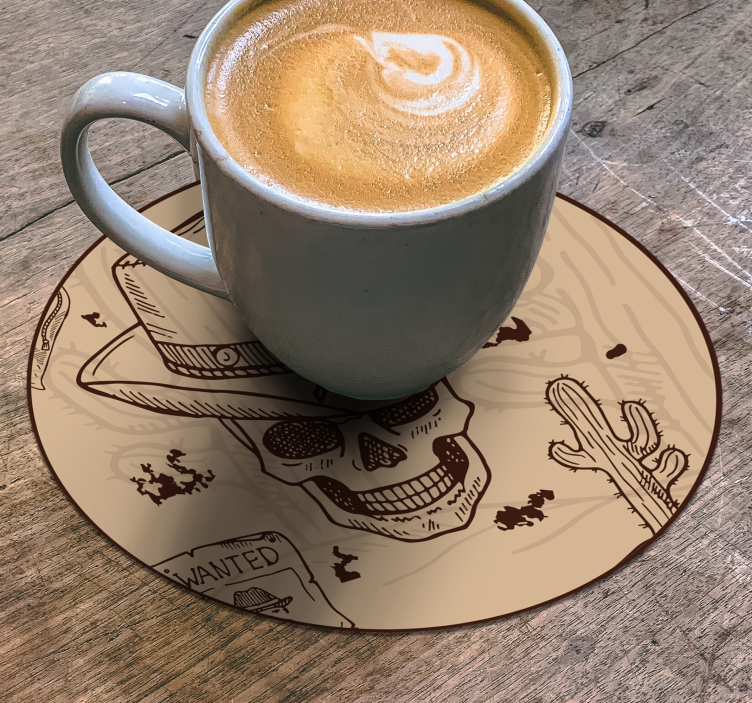 서양 아이콘 음료 코스터 - TenStickers