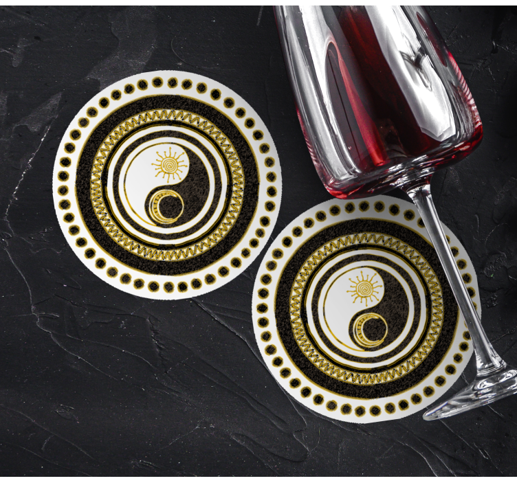 음양 현대 코스터 - TenStickers