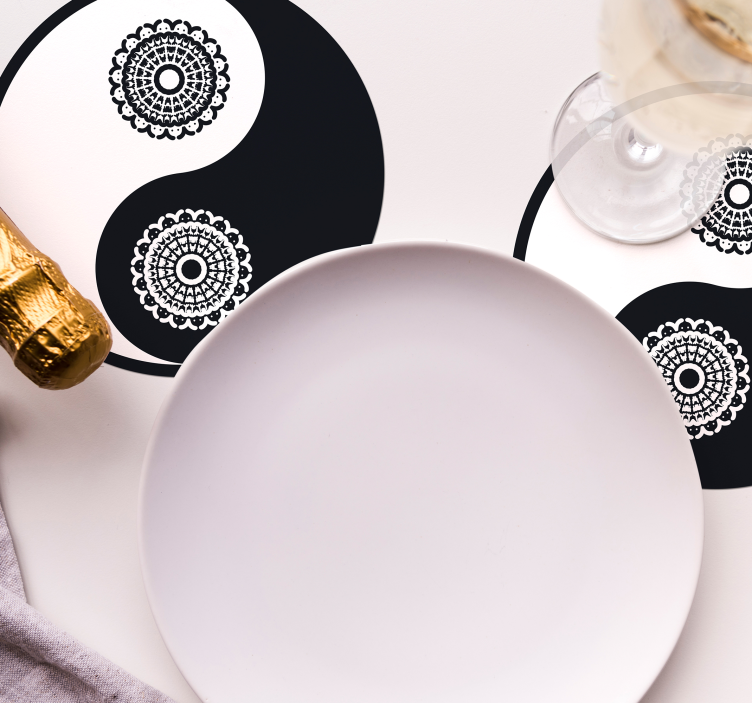 잉 양 페이즐리 코스터 - TenStickers