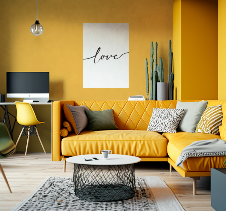 문구가 있는 포스터 사랑사랑 - TenStickers