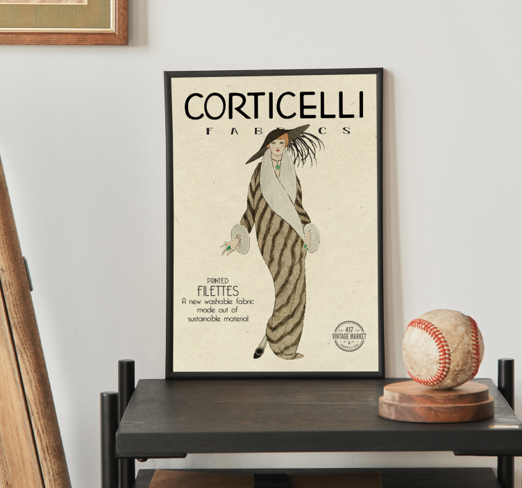 아르 데코 포스터 1920년대 패션 - TenStickers