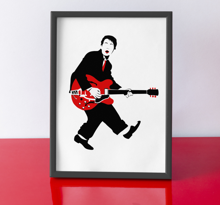 음악 포스터 1955년으로 돌아가 - TenStickers