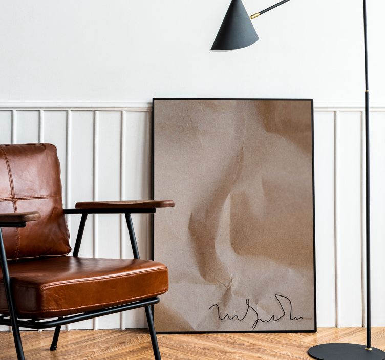 초록 포스터 오래된 종이 서명 - TenStickers