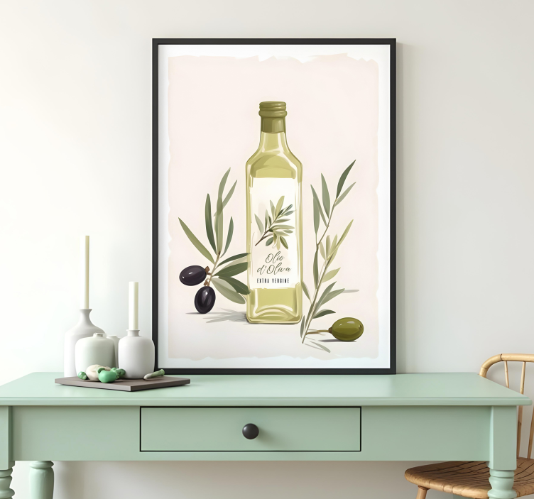 모든 포스터 올리브 오일 병 - TenStickers