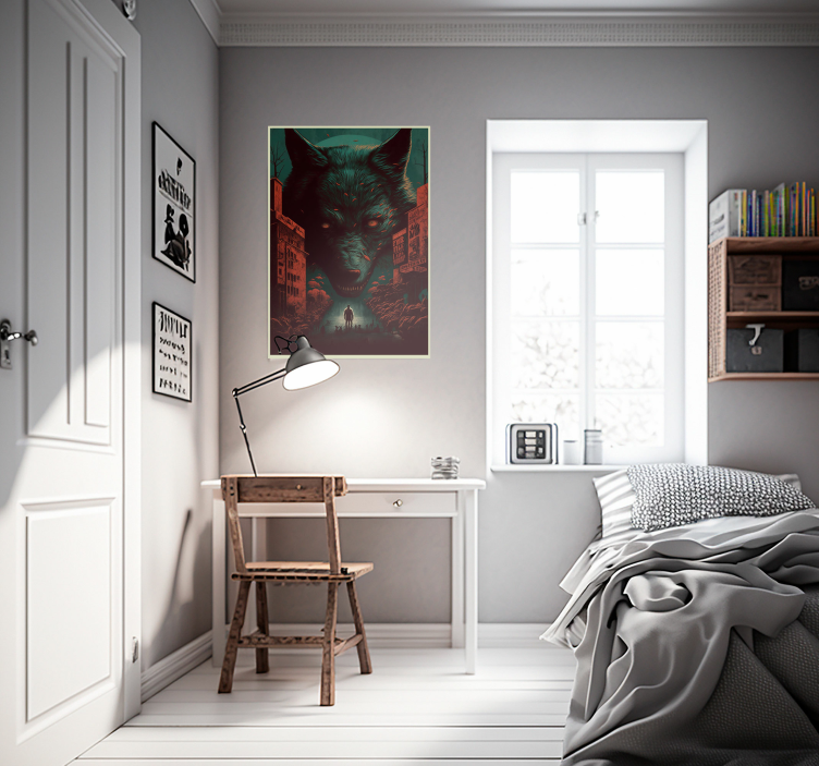 늑대 영화 포스터 동물 포스터 - TenStickers