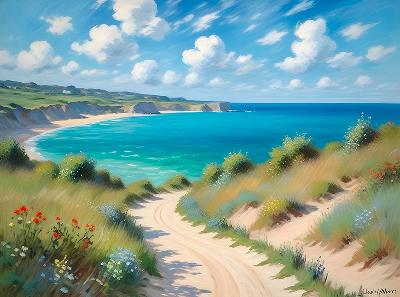 풍경이 있는 포스터 아름다운 바다 전망 - TenStickers