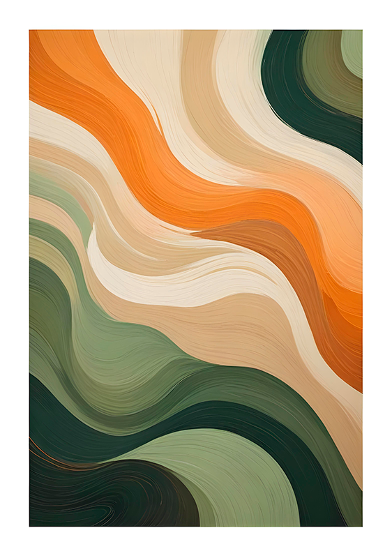 예술적 포스터 다채로운 파스텔 - TenStickers