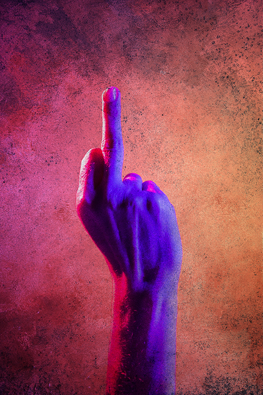 포스터 청소년 침실 청소년의 반항적인 메시지 - TenStickers