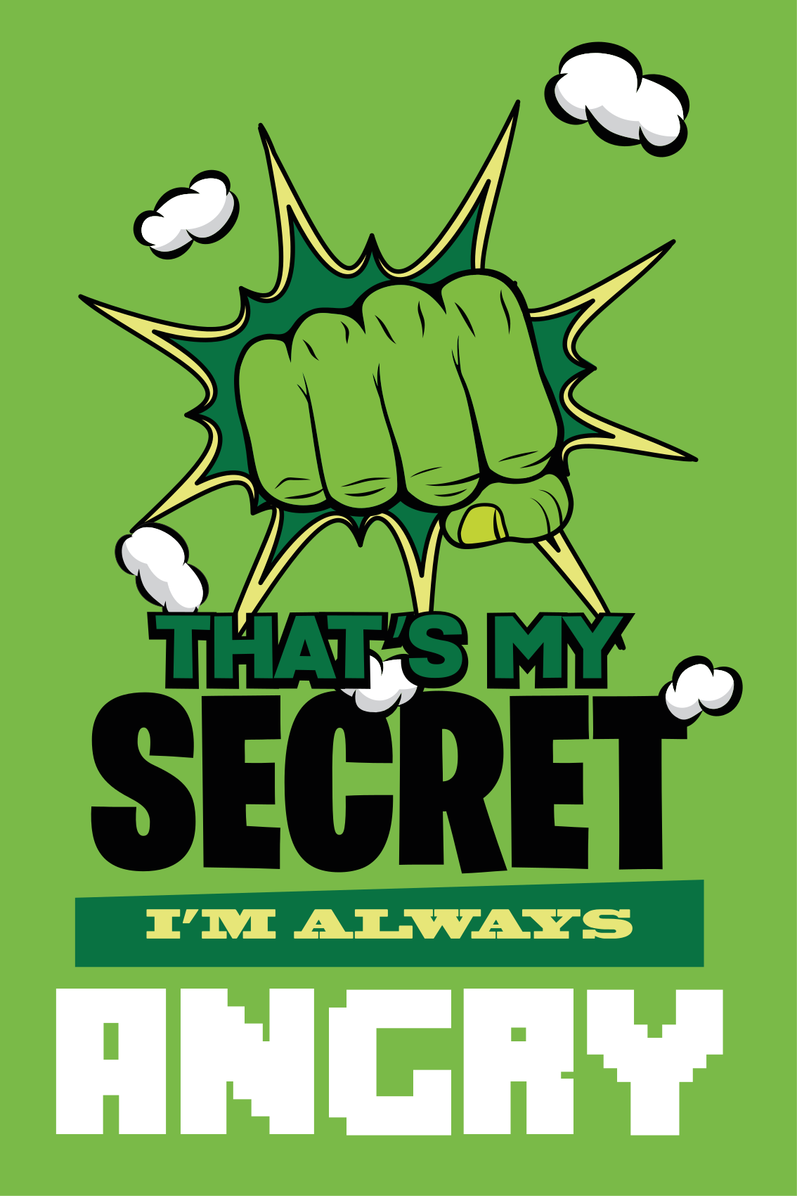 포스터 청소년 침실 나는 항상 화가 나 있어 - TenStickers