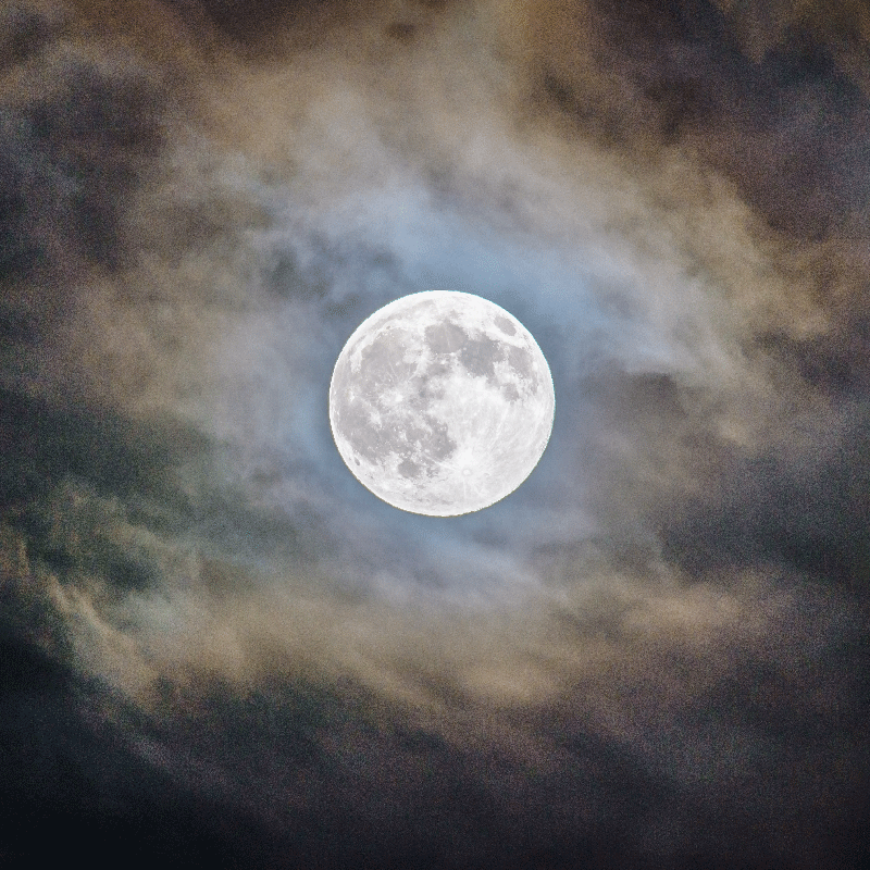 거실용 포스터 침실 보름달 밤 - TenStickers