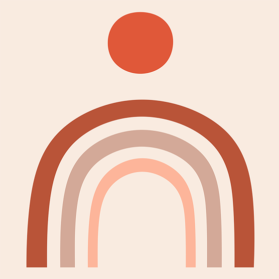 거실용 포스터 침실 무지개 벽 아트 - TenStickers