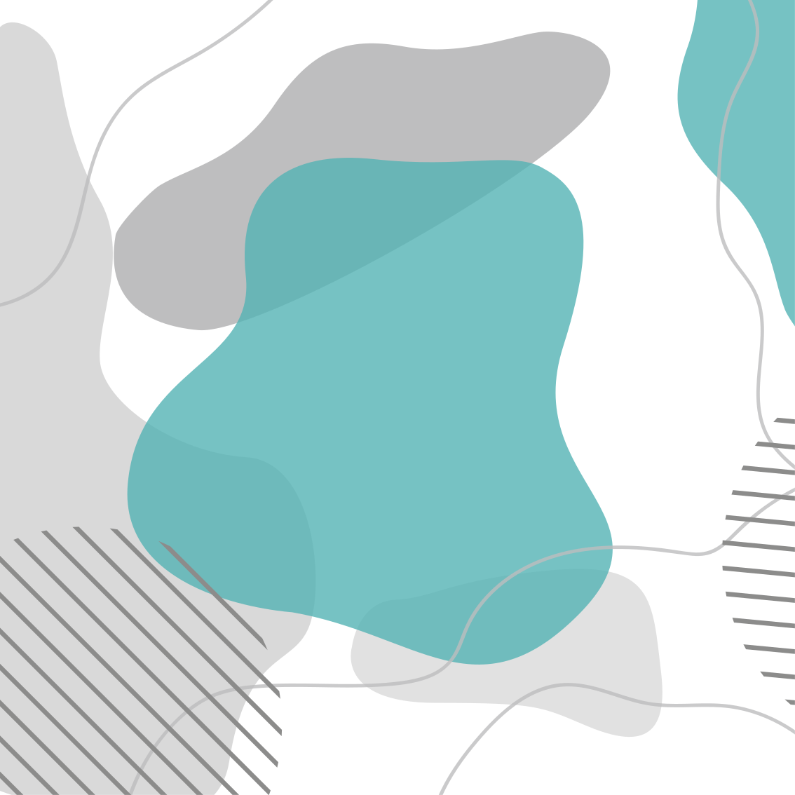 거실용 포스터 침실 파란색과 초록색 벽 아트 형태 - TenStickers