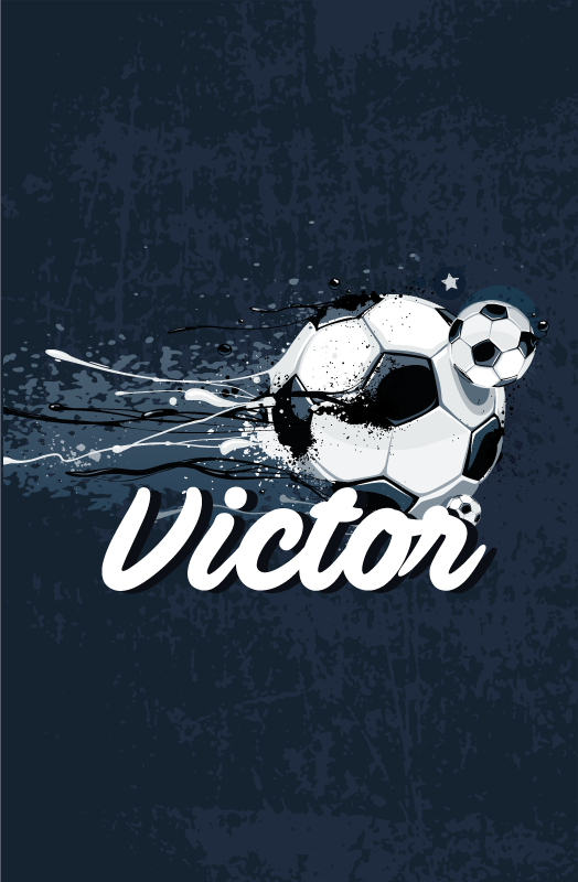 포스터 어린이 침실 이름이 포함된 독창적인 디자인 - TenStickers