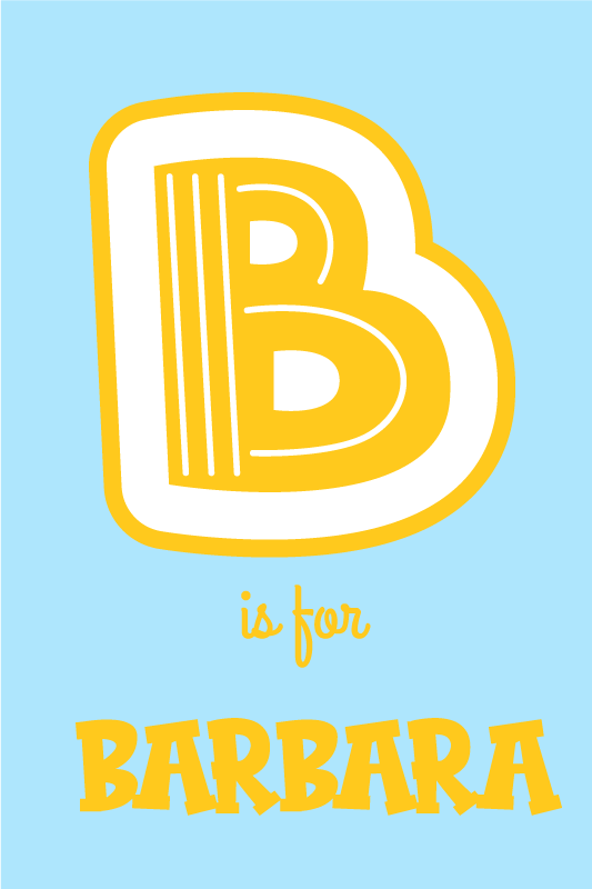 포스터 청소년 침실 알파벳 개인화 - TenStickers