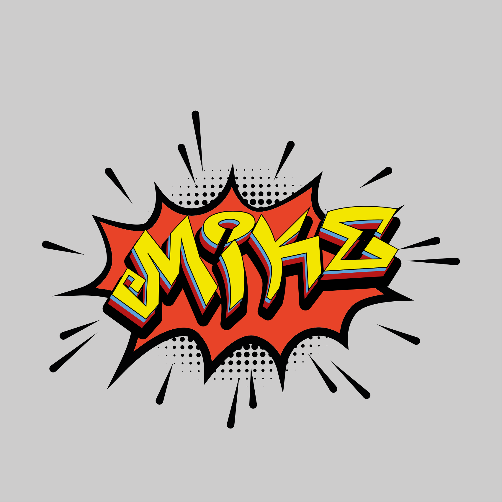 포스터 청소년 침실 만화 글씨 스타일 - TenStickers