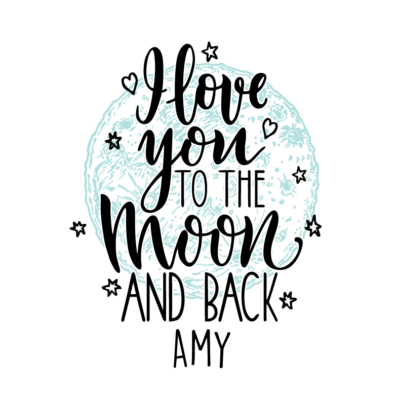 포스터 축제 및 이벤트 사랑하는 당신의 달 - TenStickers