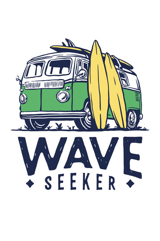 스포츠 포스터 서핑 모험 - TenStickers