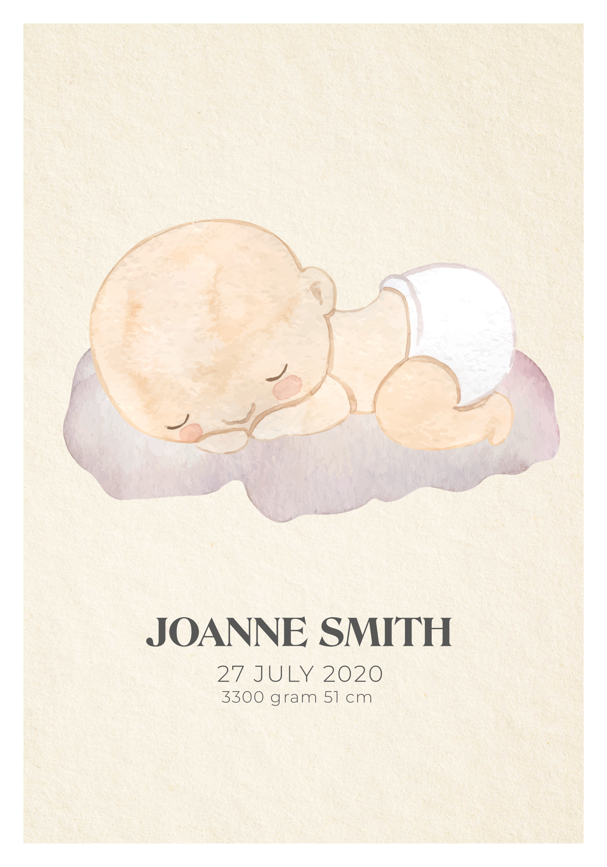 포스터 어린이 침실 아기 탄생의 사랑 - TenStickers