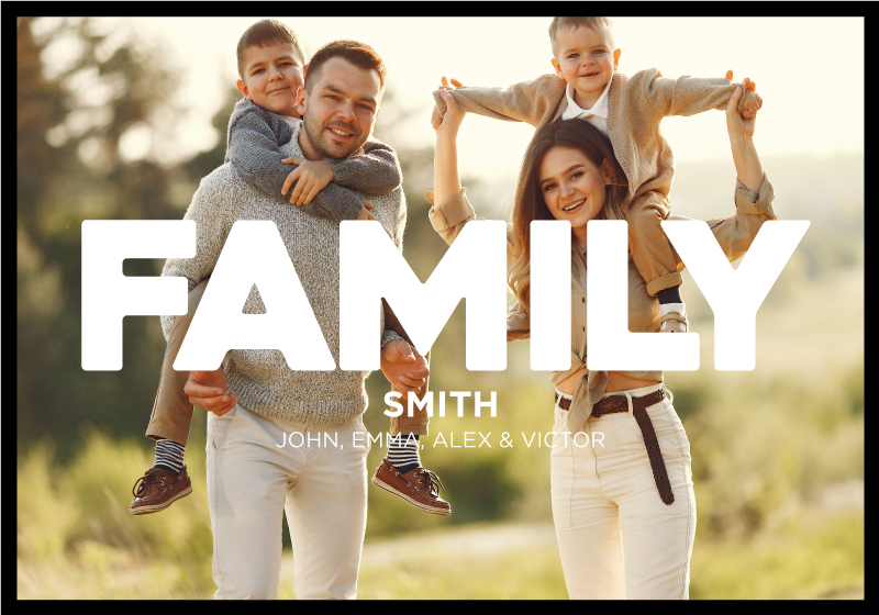 거실용 포스터 침실 가족 사진 - TenStickers