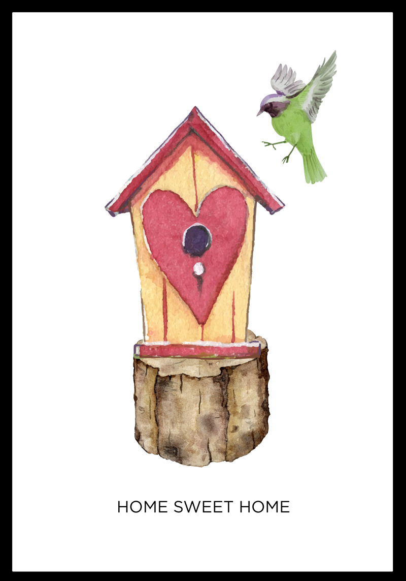 거실용 포스터 침실 홈 스윗 홈 - TenStickers