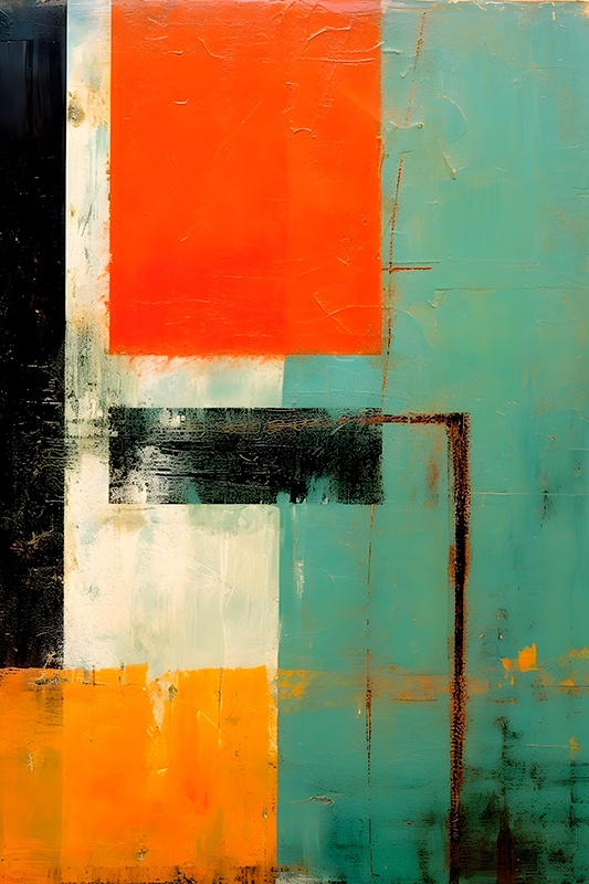 예술적 포스터 표현주의 직사각형 - TenStickers