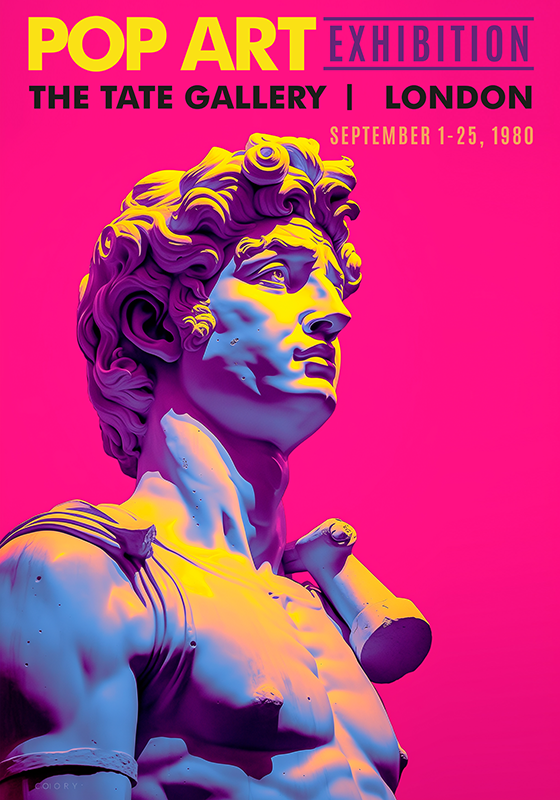 거실용 포스터 침실 팝아트 전시회 - TenStickers