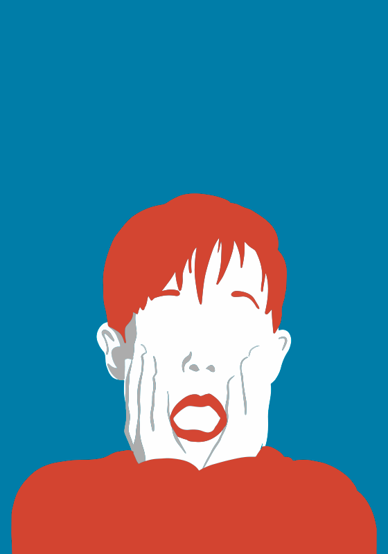 모든 포스터 겁먹은 아이 - TenStickers