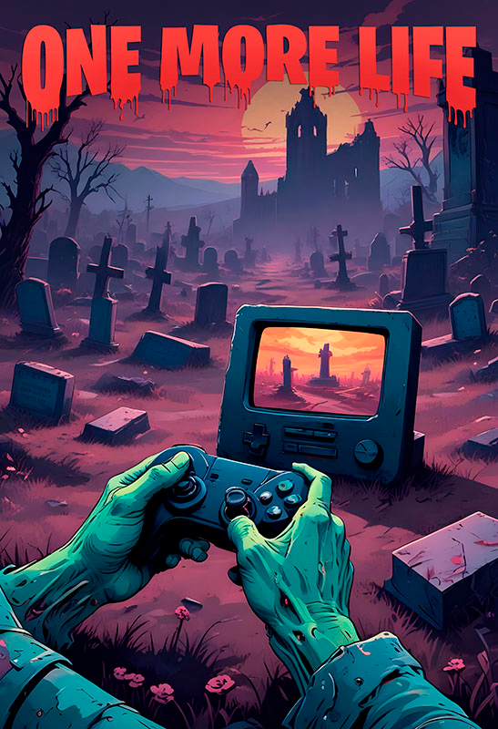 비디오 게임 포스터 one more life - TenStickers
