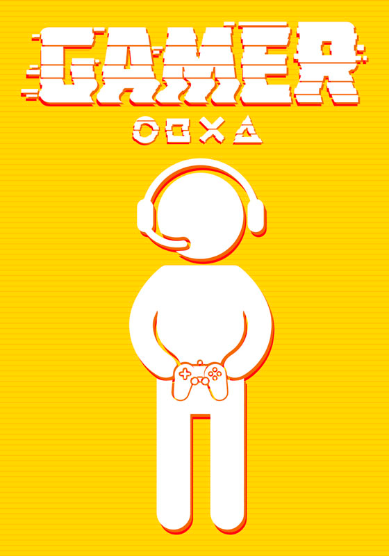 비디오 게임 포스터 플레이어 아이콘 - TenStickers