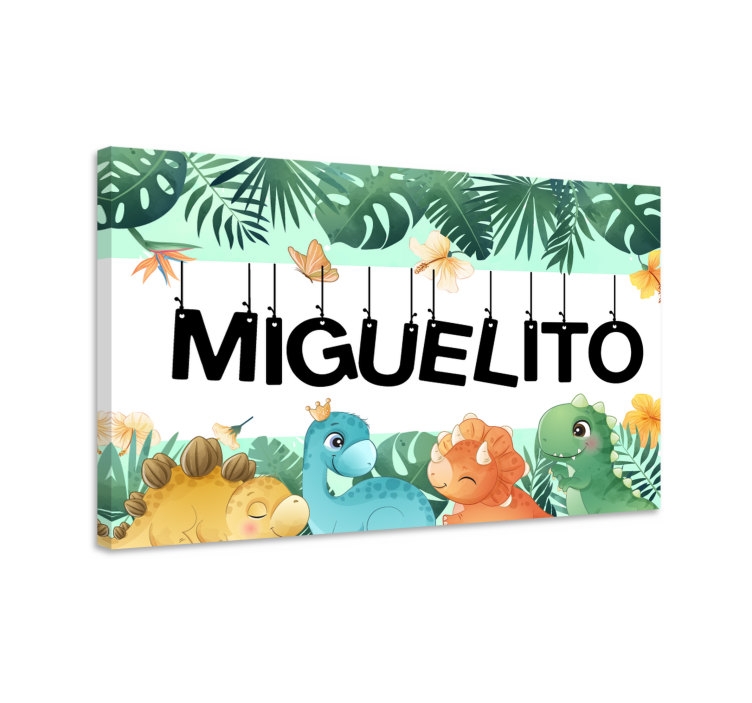 단어 그림 귀여운 공룡 장면 - TenStickers