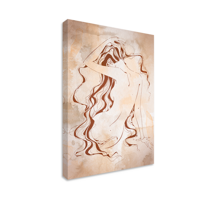 현대 화장지 욕실 캔버스 아트 - TenStickers