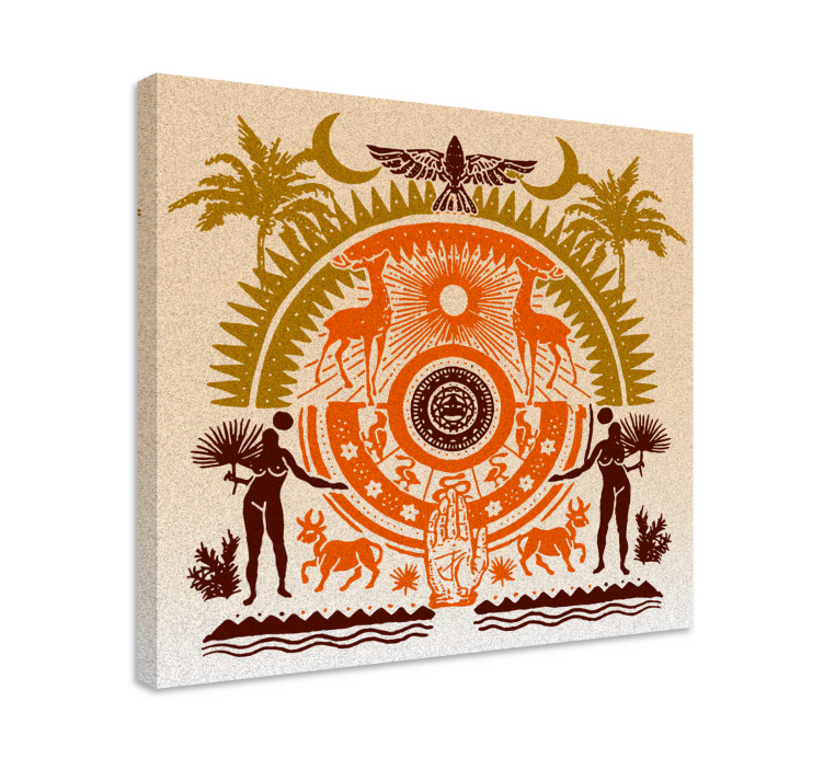 불로 그림 그리기 영적인 자연 풍경 - TenStickers